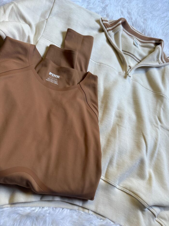 Remera térmica pupera beige – Espalda abierta PINK - Image 5