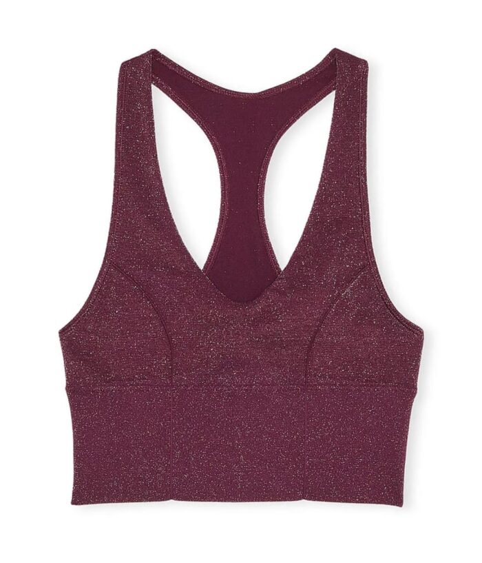 Top VS bordo con brillos