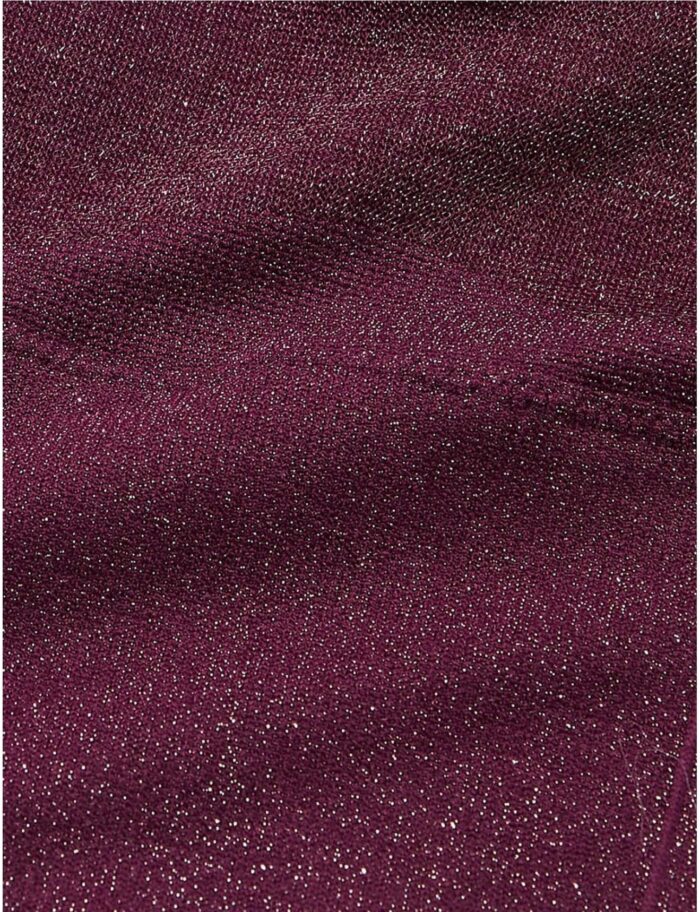 Calza con brillos bordo - Image 2