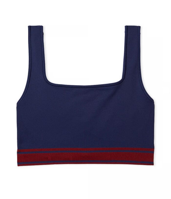 Top VS Reversible azul y bordo