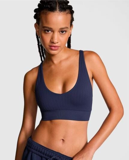 Top VS trenzado azul